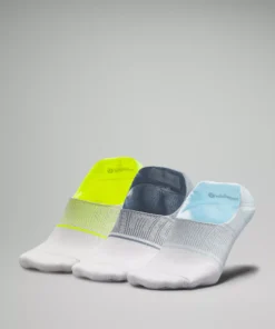 Lululemon MEN'S POWER STRIDE NO-SHOW SOCK WITH ACTIVE GRIP 3 PACK *MULTI-COLOUR