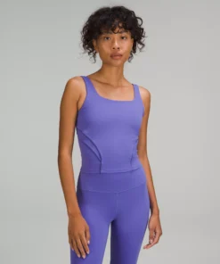 Lululemon NULU AND MESH-BACK SHELF-BRA YOGA TANK TOP