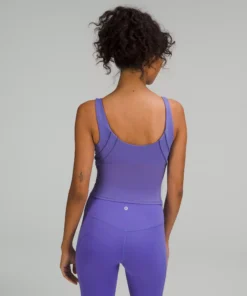 Lululemon NULU AND MESH-BACK SHELF-BRA YOGA TANK TOP -Fashion Comprehensive LW1DSWS 052878 3