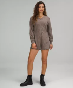 Lululemon RIBBED SOFTSTREME LONG-SLEEVE ROMPER