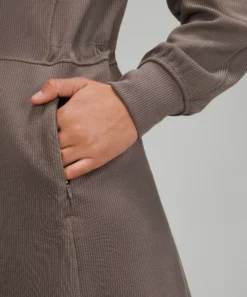 Lululemon RIBBED SOFTSTREME LONG-SLEEVE ROMPER -Fashion Comprehensive LW1EA4S 035955 4