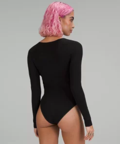 Lululemon TIGHT-FIT LONG-SLEEVE KNIT BODYSUIT -Fashion Comprehensive LW1EIZS 0001 3