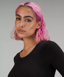 Lululemon TIGHT-FIT LONG-SLEEVE KNIT BODYSUIT -Fashion Comprehensive LW1EIZS 0001 4