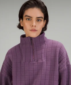 LULULEMON LAB TEXTURED-GRID FLEECE HALF ZIP -Fashion Comprehensive LW3EH4S 060013 4