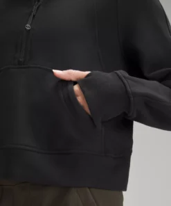 Lululemon SCUBA OVERSIZED FUNNEL NECK HALF ZIP -Fashion Comprehensive LW3FJ6S 0001 5