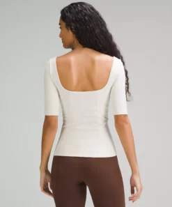 Lululemon HALF-SLEEVE CLOSE-TO-BODY SHELF T-SHIRT -Fashion Comprehensive LW3GCKS 027597 3