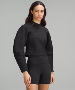 Lululemon RIBBED LUXTREME WIDE-SLEEVE PULLOVER -Fashion Comprehensive LW3GM9S 0001 2