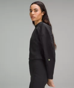 Lululemon RIBBED LUXTREME WIDE-SLEEVE PULLOVER -Fashion Comprehensive LW3GM9S 0001 5