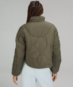 Lululemon QUILTED LIGHT INSULATION CROPPED JACKET -Fashion Comprehensive LW4BXTS 044629 3