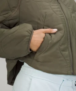 Lululemon QUILTED LIGHT INSULATION CROPPED JACKET -Fashion Comprehensive LW4BXTS 044629 5