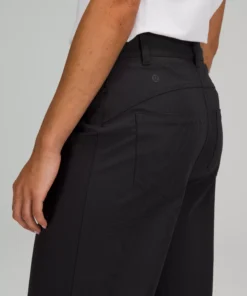 Lululemon CITY SLEEK 5 POCKET WIDE LEG PANT -Fashion Comprehensive LW5DXXS 0001 4