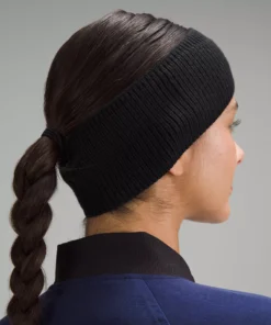 Lululemon WOMEN'S RIBBED MERINO WOOL-BLEND KNIT EAR WARMER -Fashion Comprehensive LW9ED7S 0001 3