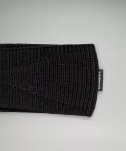 Lululemon WOMEN'S RIBBED MERINO WOOL-BLEND KNIT EAR WARMER -Fashion Comprehensive LW9ED7S 0001 4