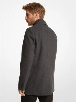 Michael Kors 2-IN-1 WOOL BLEND COAT -Fashion Comprehensive MC1845B0 0010 2