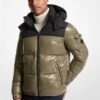 Michael Kors ROSEVILLE QUILTED CIRÉ NYLON PUFFER JACKET -Fashion Comprehensive MC64192 0310 1