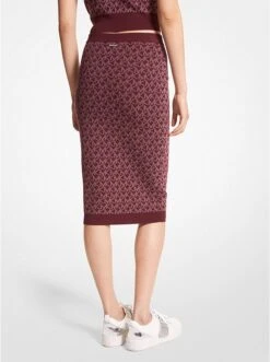 Michael Kors LOGO JACQUARD PENCIL SKIRT -Fashion Comprehensive MH1703D5KZ 1610 2