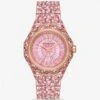 Michael Kors LIMITED-EDITION OVERSIZED RAQUEL PAVÉ ROSE GOLD-TONE WATCH 1 Michael Kors LIMITED-EDITION OVERSIZED RAQUEL PAVÉ ROSE GOLD-TONE WATCH -Fashion Comprehensive MK7343 0622 1