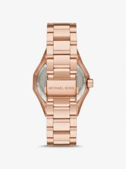 Michael Kors LIMITED-EDITION OVERSIZED RAQUEL PAVÉ ROSE GOLD-TONE WATCH -Fashion Comprehensive MK7343 0622 3