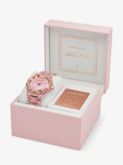 Michael Kors LIMITED-EDITION OVERSIZED RAQUEL PAVÉ ROSE GOLD-TONE WATCH -Fashion Comprehensive MK7343 0622 7