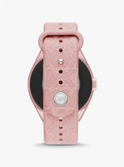 MICHAEL KORS ACCESS GEN 5E MKGO PINK-TONE AND LOGO RUBBER SMARTWATCH -Fashion Comprehensive MKT5116V 0650 3