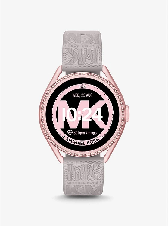 MICHAEL KORS ACCESS GEN 5E MKGO PINK-TONE AND LOGO RUBBER SMARTWATCH 7 MICHAEL KORS ACCESS GEN 5E MKGO PINK-TONE AND LOGO RUBBER SMARTWATCH - Image 5