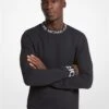 Michael Kors LOGO TAPE COTTON BLEND SWEATER -Fashion Comprehensive OU150595MF 0001 1