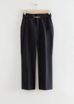 Other Stories BELTED HIGH WAIST CROPPED TROUSERS -Fashion Comprehensive app005prod 243