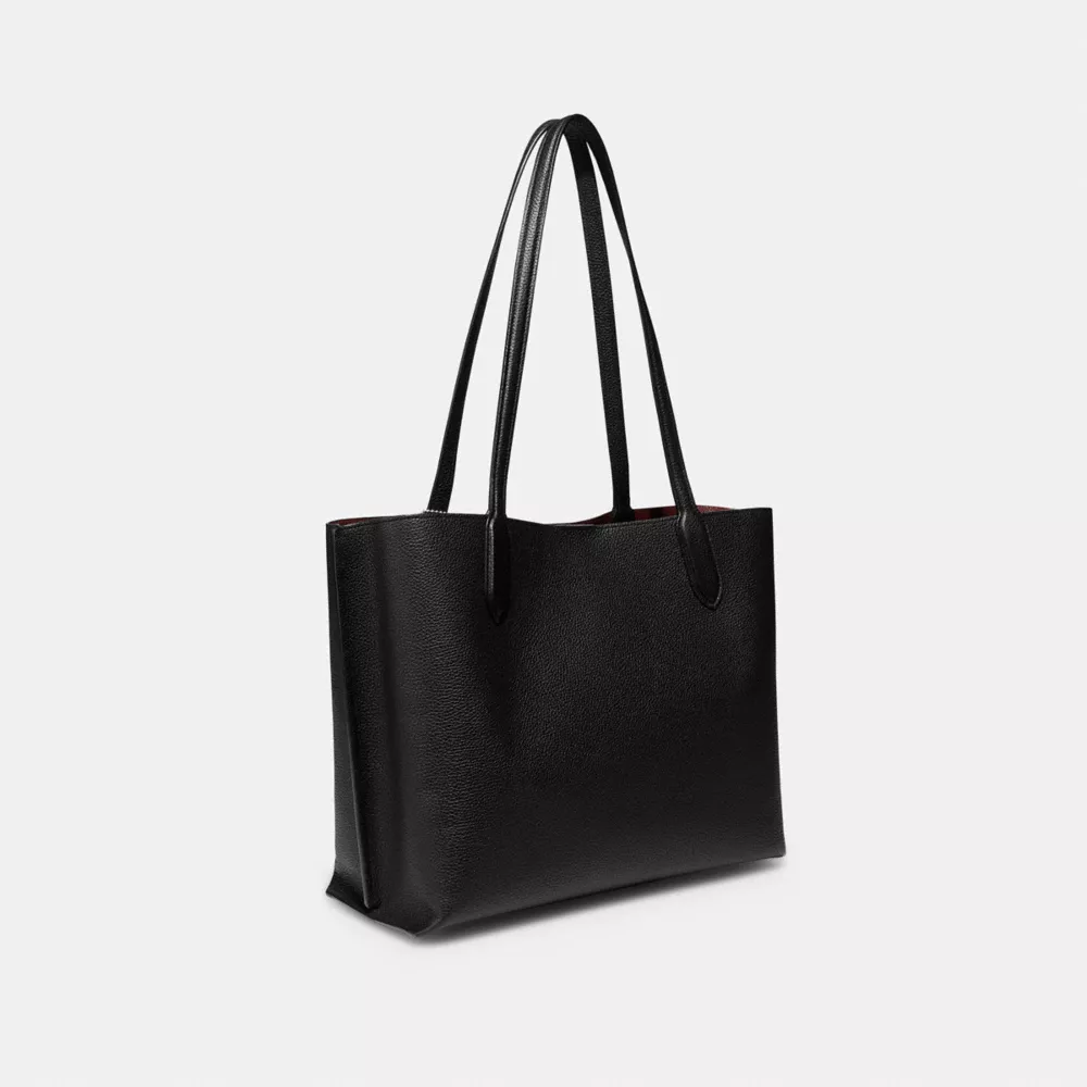 Coach WILLOW TOTE IN COLORBLOCK WITH SIGNATURE CANVAS INTERIOR 4 Coach WILLOW TOTE IN COLORBLOCK WITH SIGNATURE CANVAS INTERIOR - Image 2
