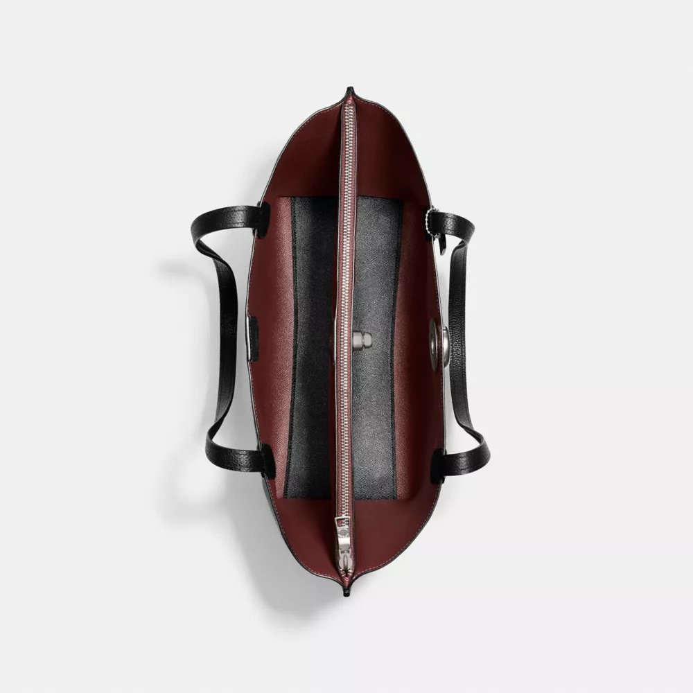 Coach WILLOW TOTE IN COLORBLOCK WITH SIGNATURE CANVAS INTERIOR 5 Coach WILLOW TOTE IN COLORBLOCK WITH SIGNATURE CANVAS INTERIOR - Image 3