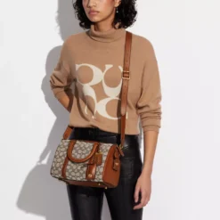 Coach RUBY SATCHEL 25 IN SIGNATURE TEXTILE JACQUARD -Fashion Comprehensive c8529 b4ta7 a91