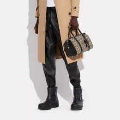 Coach RUBY SATCHEL 25 IN SIGNATURE TEXTILE JACQUARD -Fashion Comprehensive ca117 lhuw7 a92