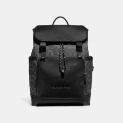 Coach LEAGUE FLAP BACKPACK IN SIGNATURE JACQUARD