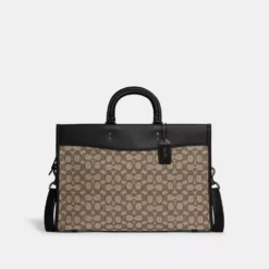 Coach ROGUE BRIEF IN SIGNATURE TEXTILE JACQUARD