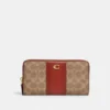Coach ACCORDION ZIP WALLET IN COLORBLOCK SIGNATURE CANVAS -Fashion Comprehensive cc490 b4nq4 a0