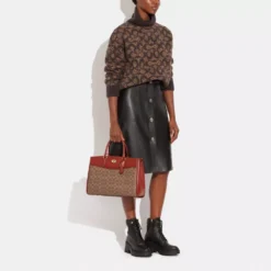 Coach BROOKE CARRYALL IN SIGNATURE CANVAS -Fashion Comprehensive ce731 b4nq4 a92