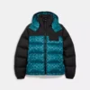 Coach SIGNATURE HOODED PUFFER JACKET -Fashion Comprehensive cf880 uj2 a0
