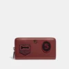 Coach ACCORDION ZIP WALLET WITH VARSITY PATCHES
