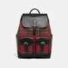 Coach FRANKIE BACKPACK WITH PLAID PRINT -Fashion Comprehensive cg207 mvv a0