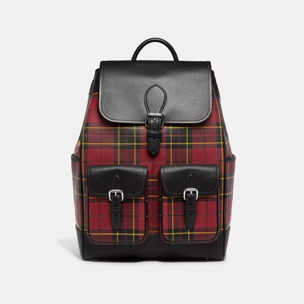 Coach FRANKIE BACKPACK WITH PLAID PRINT 3 Coach FRANKIE BACKPACK WITH PLAID PRINT