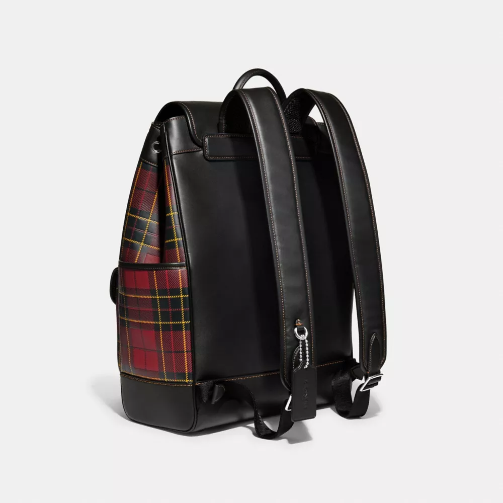 Coach FRANKIE BACKPACK WITH PLAID PRINT 4 Coach FRANKIE BACKPACK WITH PLAID PRINT - Image 2
