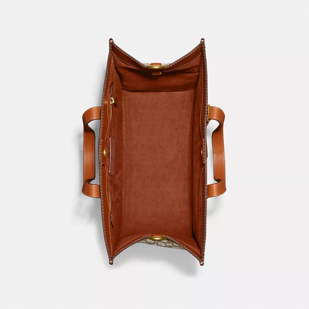 DISNEY X COACH FIELD TOTE 40 IN SIGNATURE TEXTILE JACQUARD WITH PATCHES 5 DISNEY X COACH FIELD TOTE 40 IN SIGNATURE TEXTILE JACQUARD WITH PATCHES - Image 3