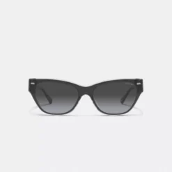 Coach BEVELED SIGNATURE SQUARE CAT EYE SUNGLASSES -Fashion Comprehensive ch570 blk a8