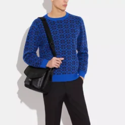 Coach CHARTER MESSENGER IN SIGNATURE CANVAS -Fashion Comprehensive ch753 mi5 a91